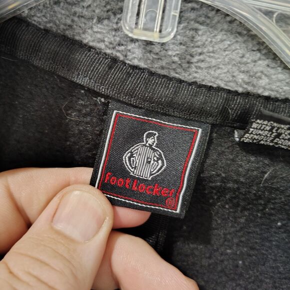 Men's Footlocker 1/4 Zip Mock Neck Pullover Black Size 2xl Taiwan Warm Fall - Picture 3 of 7